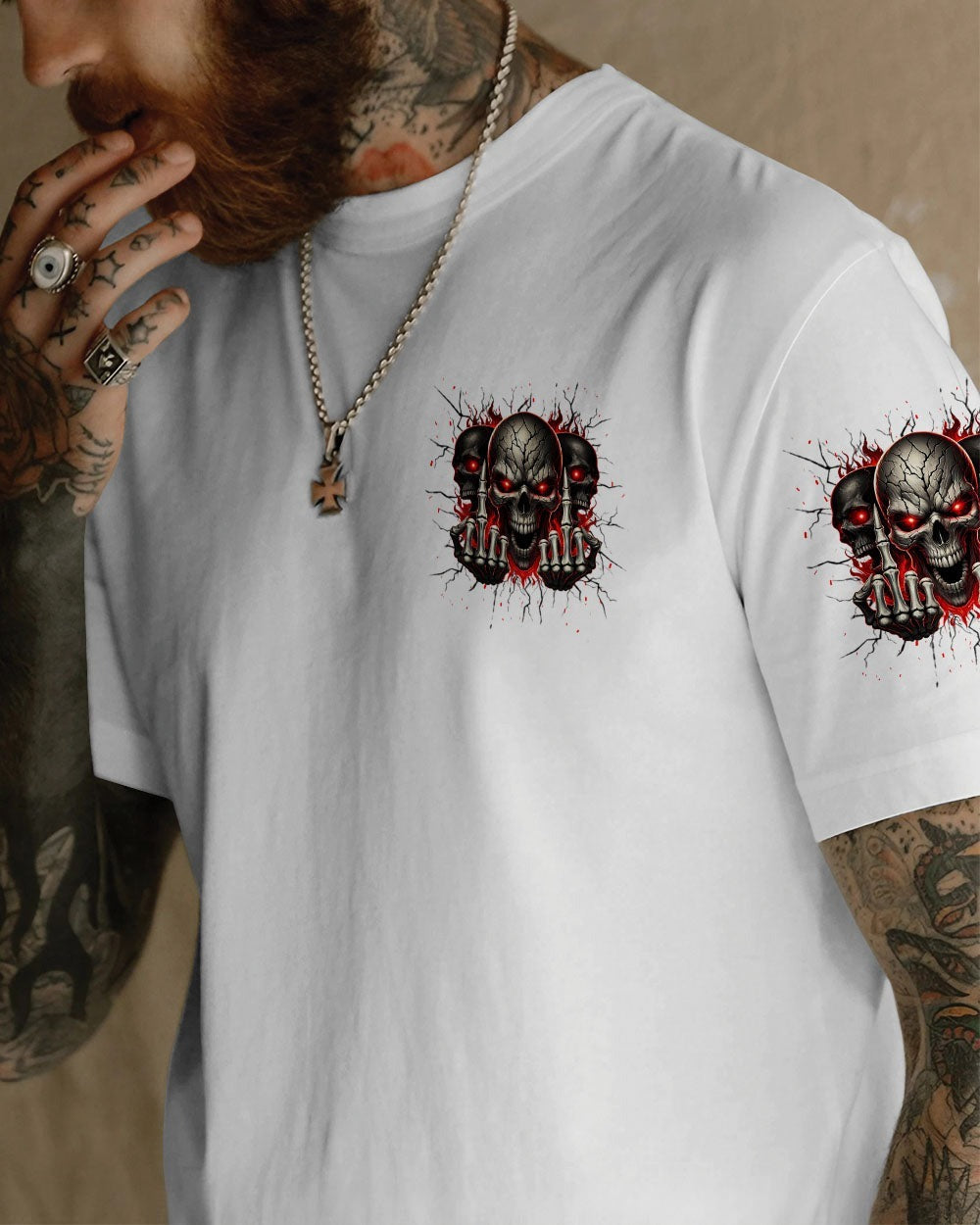 BLISSCORNERS WARNING I'M AN A SKULL ALL OVER PRINT