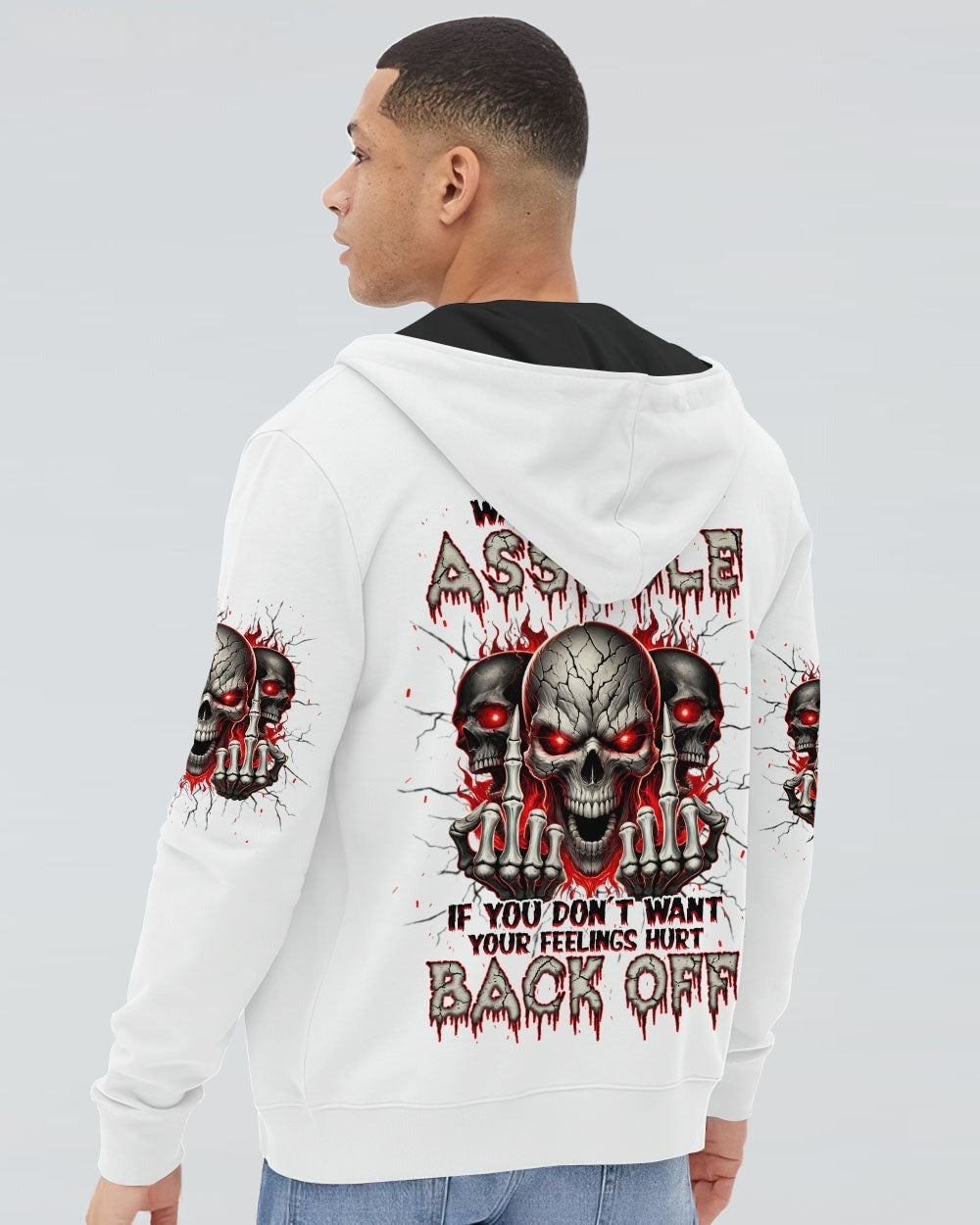 BLISSCORNERS WARNING I'M AN A SKULL ALL OVER PRINT