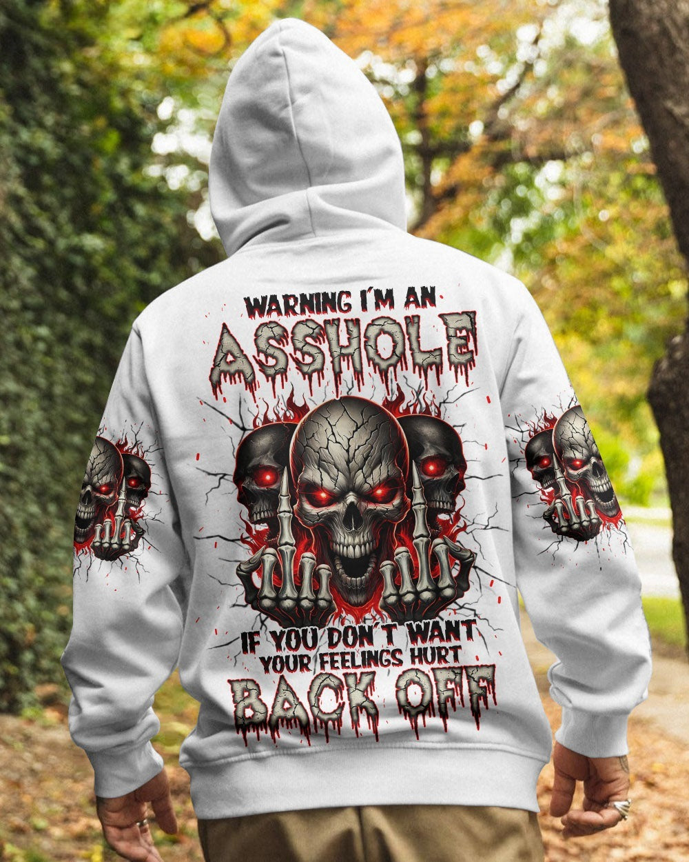 BLISSCORNERS WARNING I'M AN A SKULL ALL OVER PRINT
