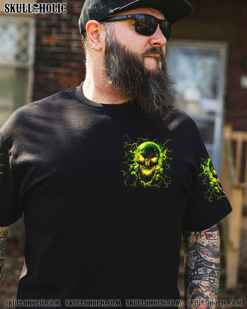 BLISSCORNERS I ASKED THE DEVIL SKULL MADLY ALL OVER PRINT