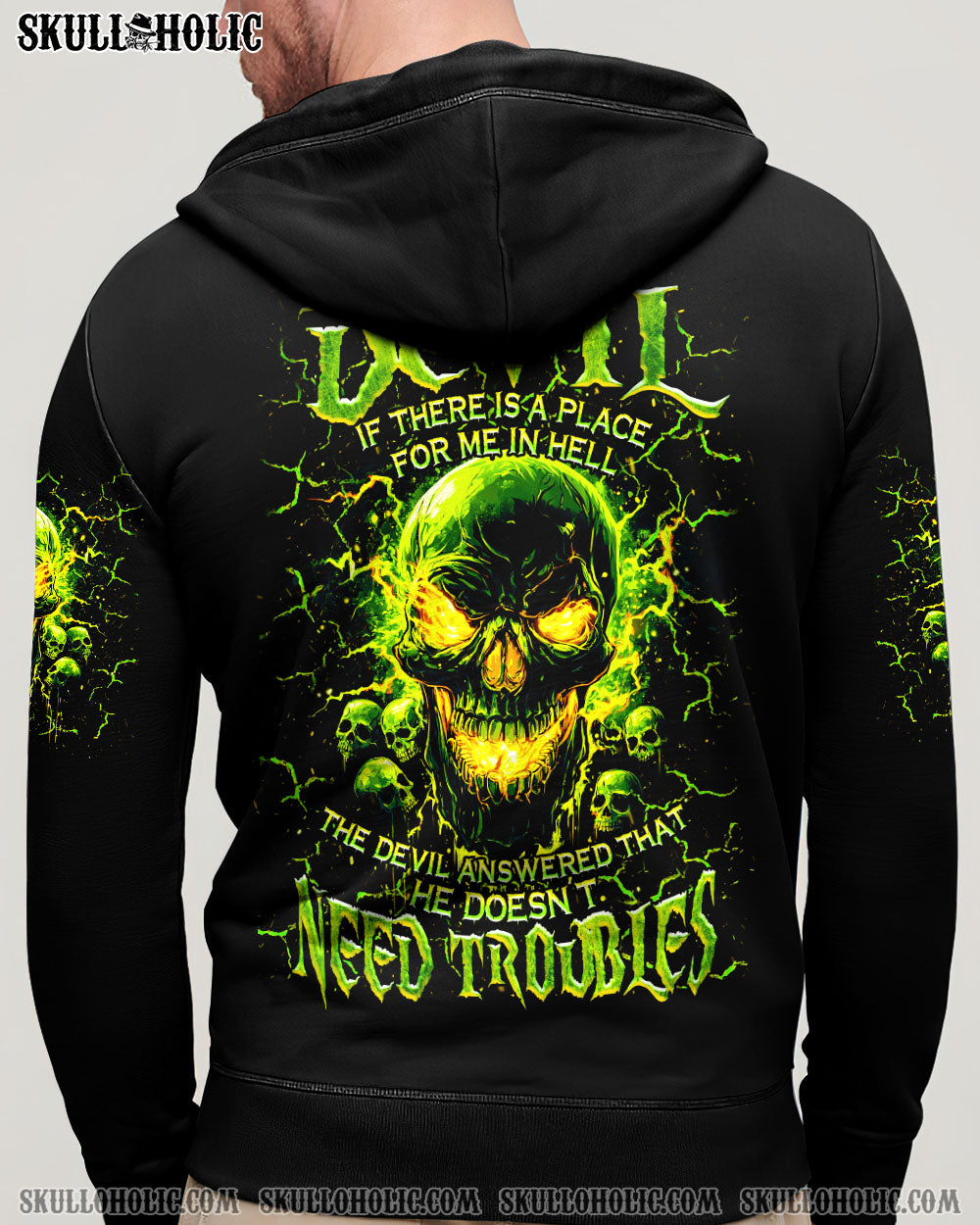 BLISSCORNERS I ASKED THE DEVIL SKULL MADLY ALL OVER PRINT