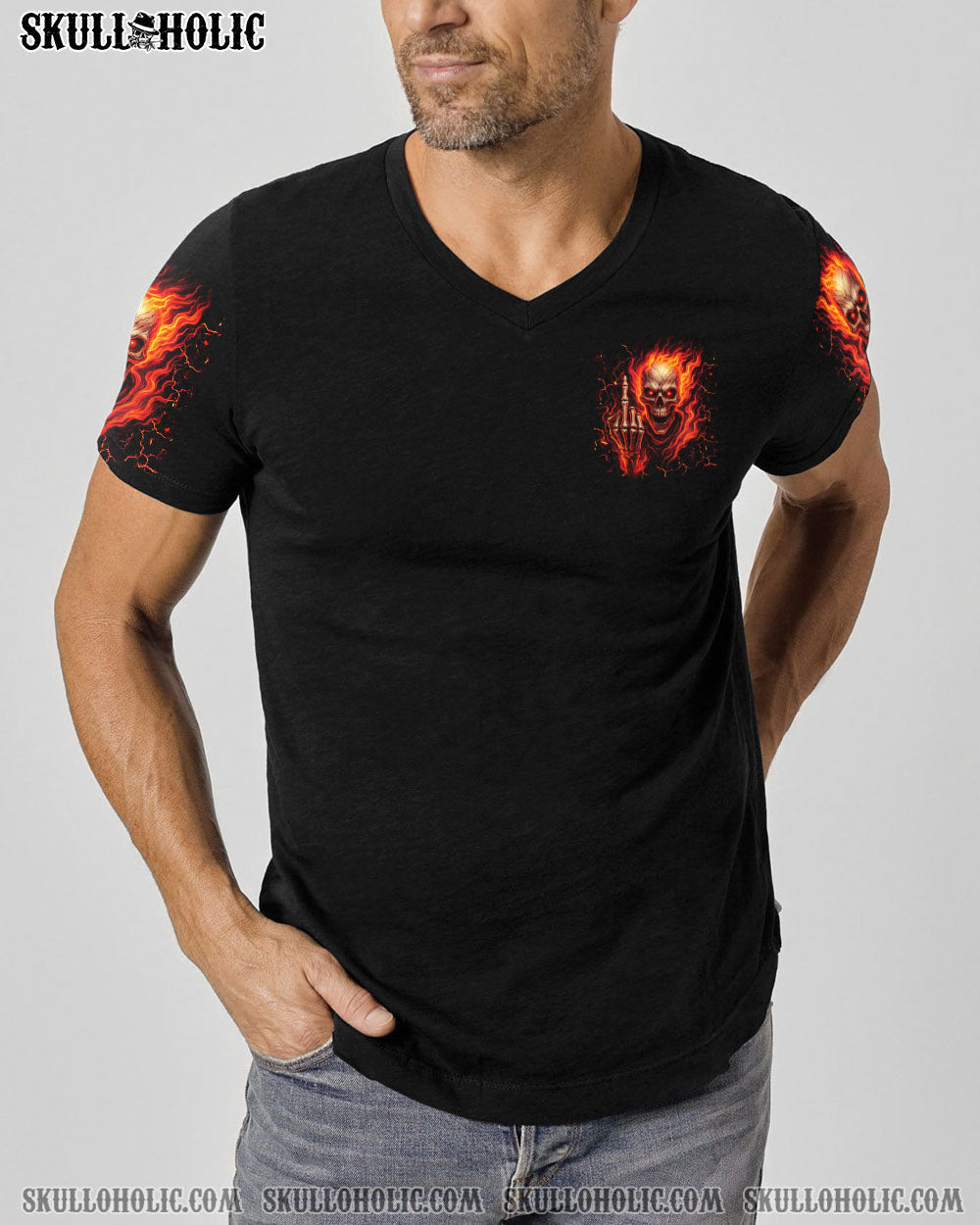 BLISSCORNERS MY GIVE A F IS BROKEN SKULL FIRE ALL OVER PRINT