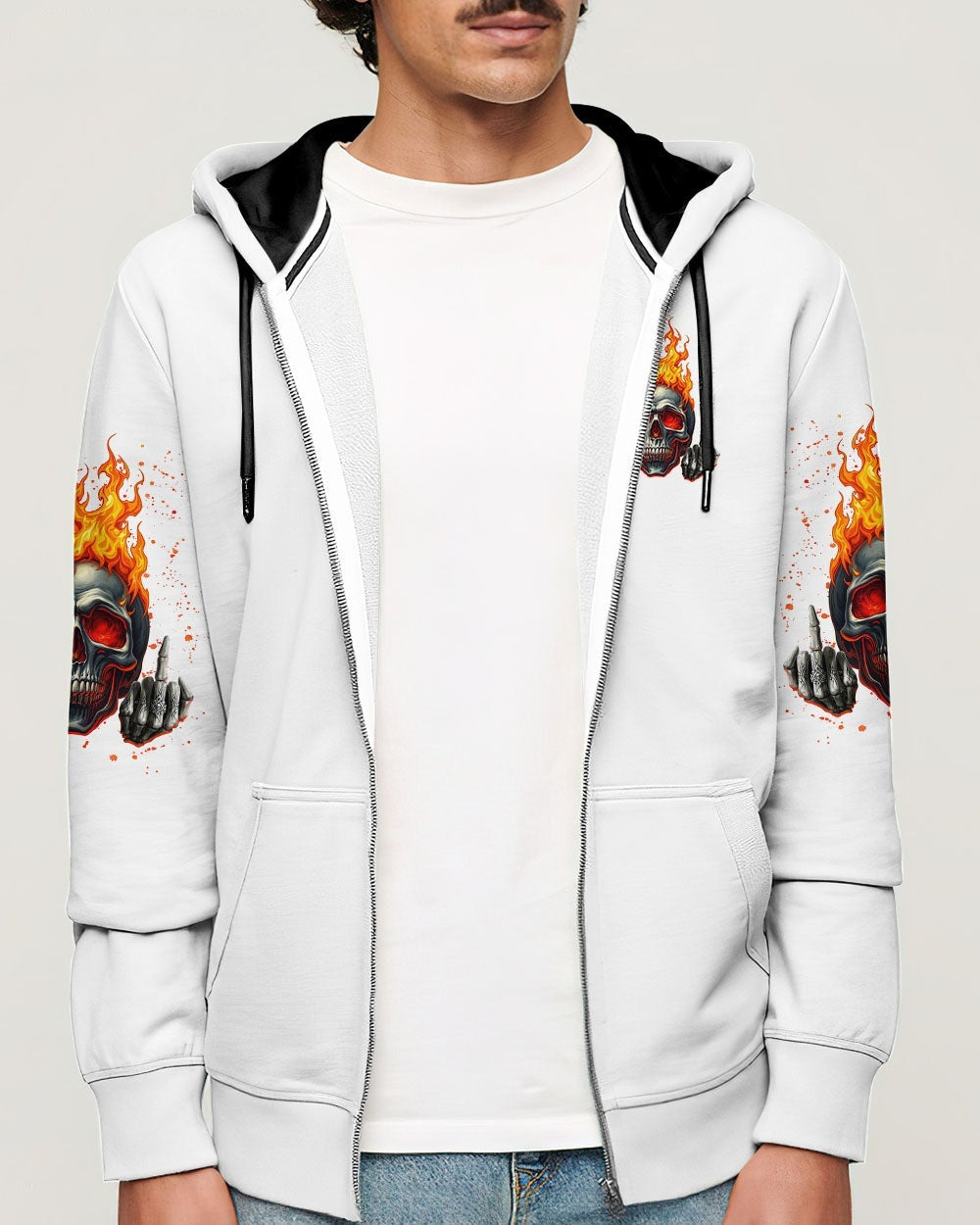 BLISSCORNERS MY GIVE A F IS BROKEN FIRE SKULL ALL OVER PRINT -  TLNZ0702251