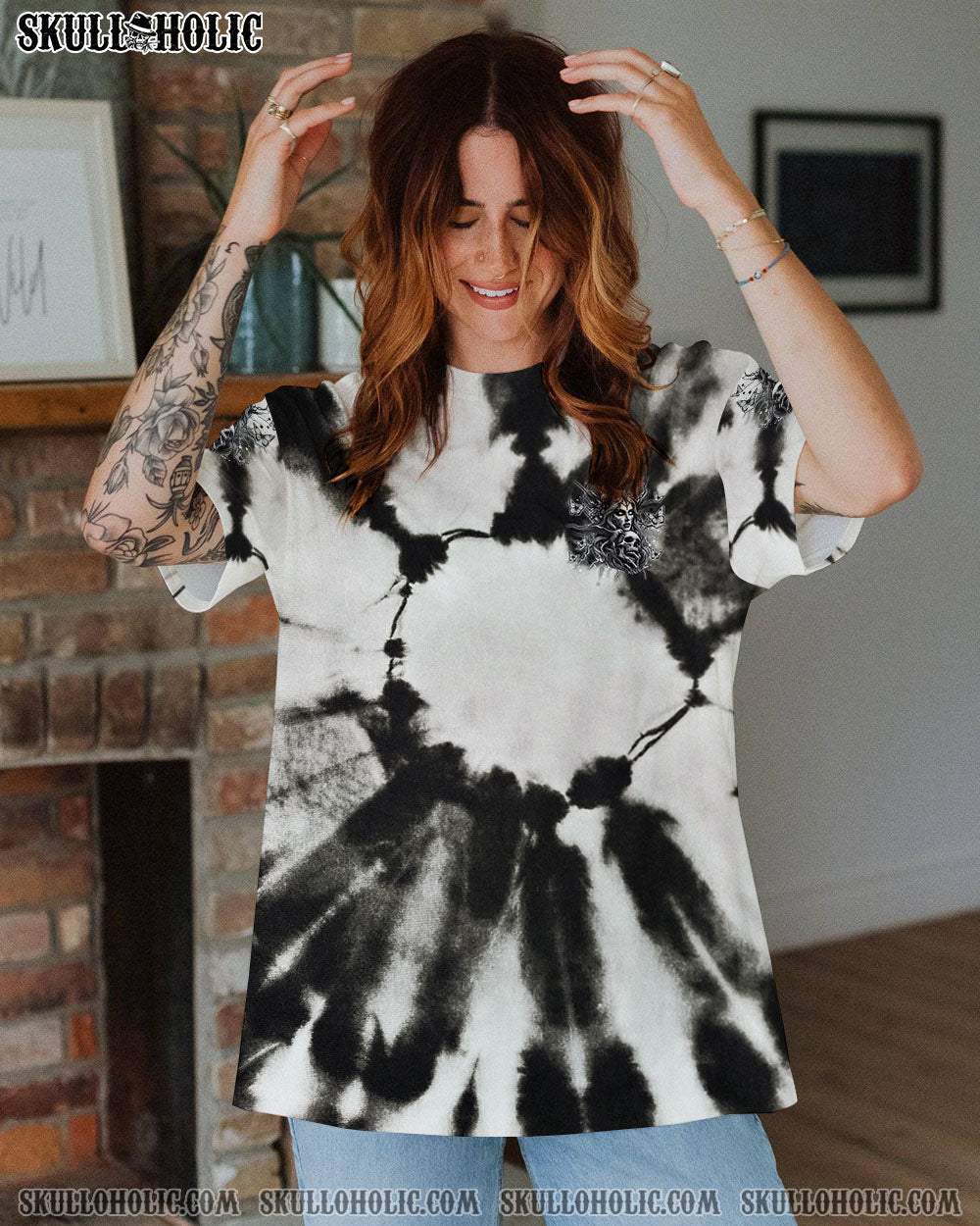 BLISSCORNERS HOW HEARTLESS I CAN BE TATTOO SKULL LADY ALL OVER PRINT
