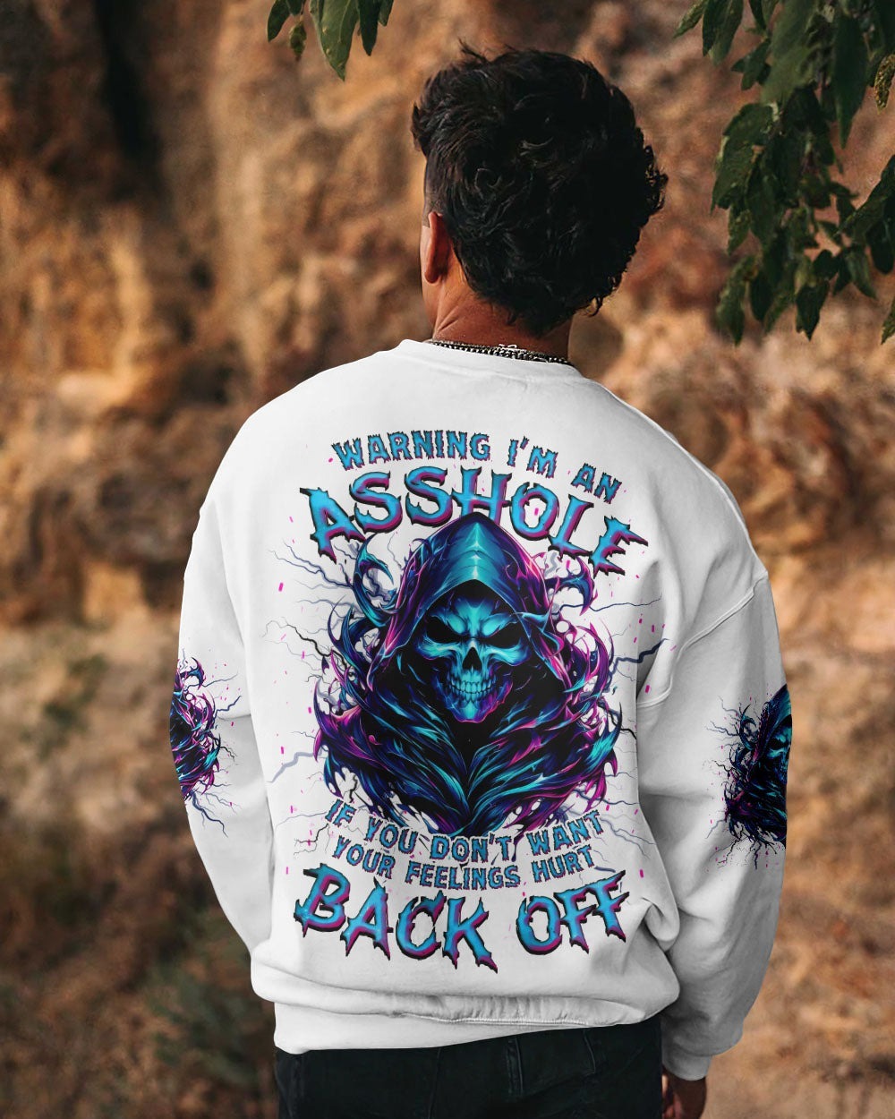 BLISSCORNERS WARNING I'M AN A SKULL REAPER ALL OVER PRINT