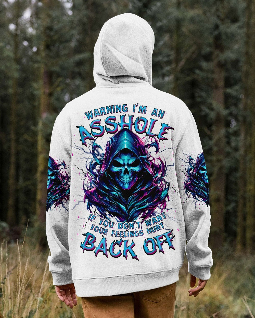 BLISSCORNERS WARNING I'M AN A SKULL REAPER ALL OVER PRINT