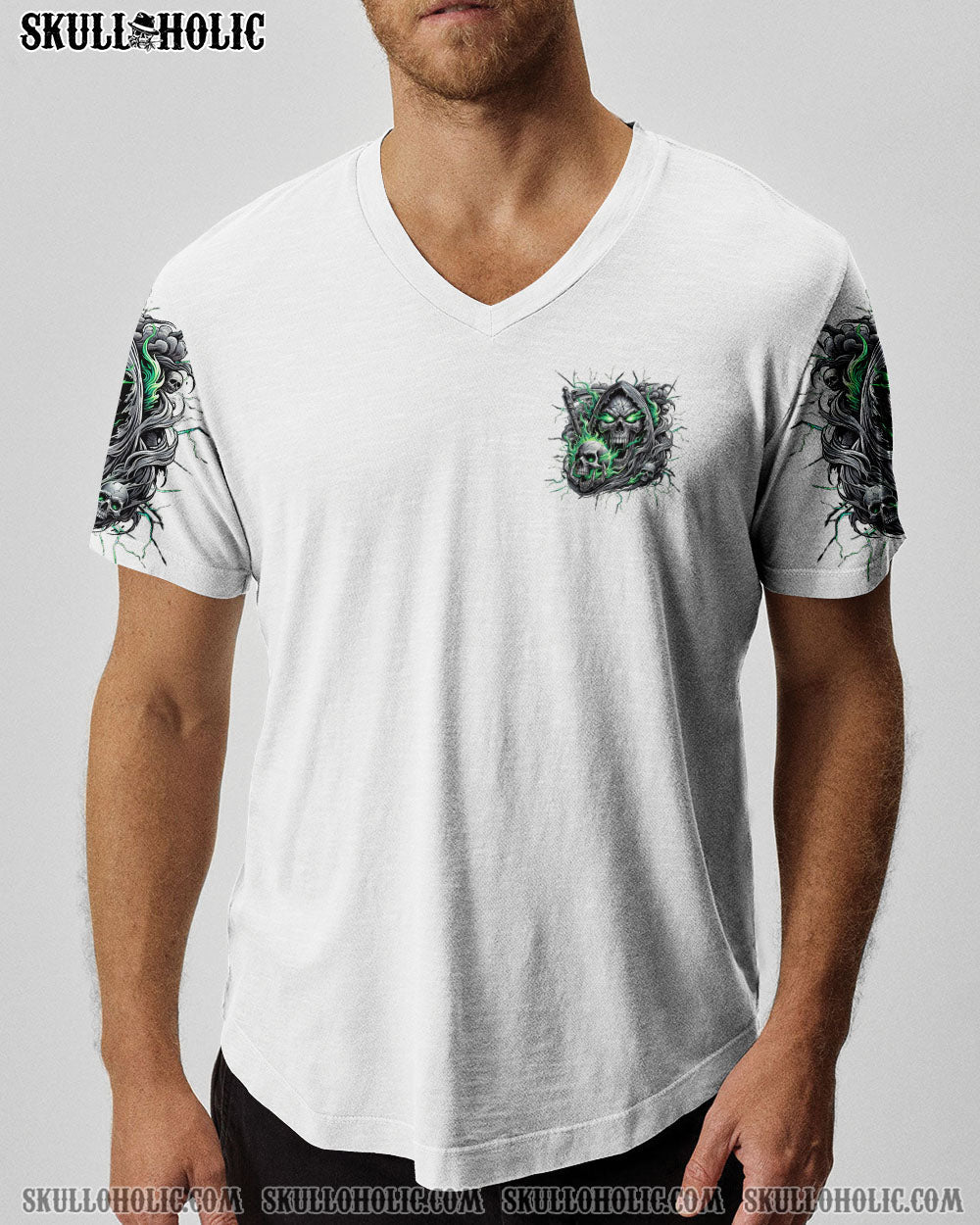 BLISSCORNERS FIGHT ME IF YOU WISH REAPER SKULL ALL OVER PRINT -  TLNZ0802251