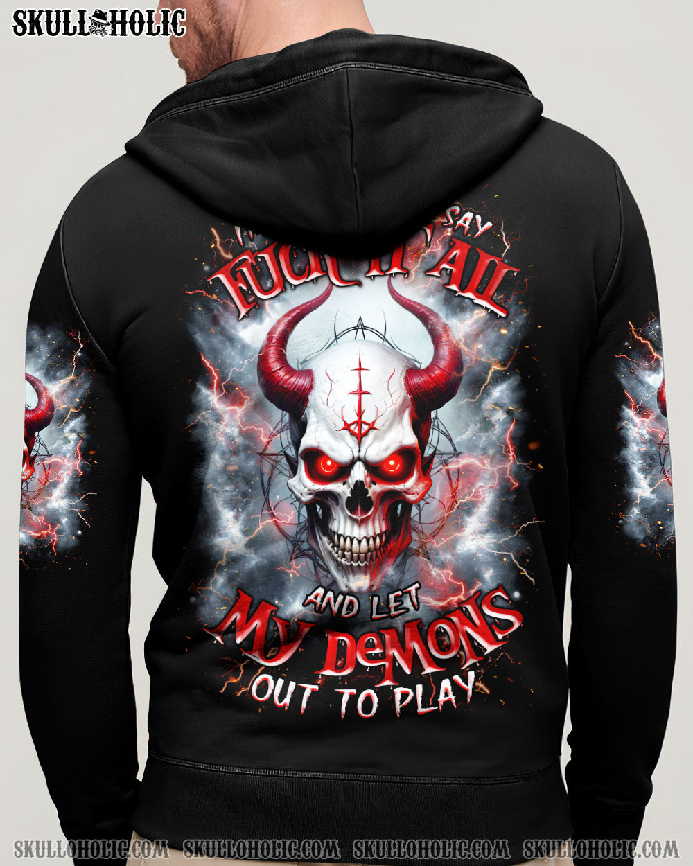 BLISSCORNERS ONE DAY I'M GONNA JUST SAY SKULL ALL OVER PRINT