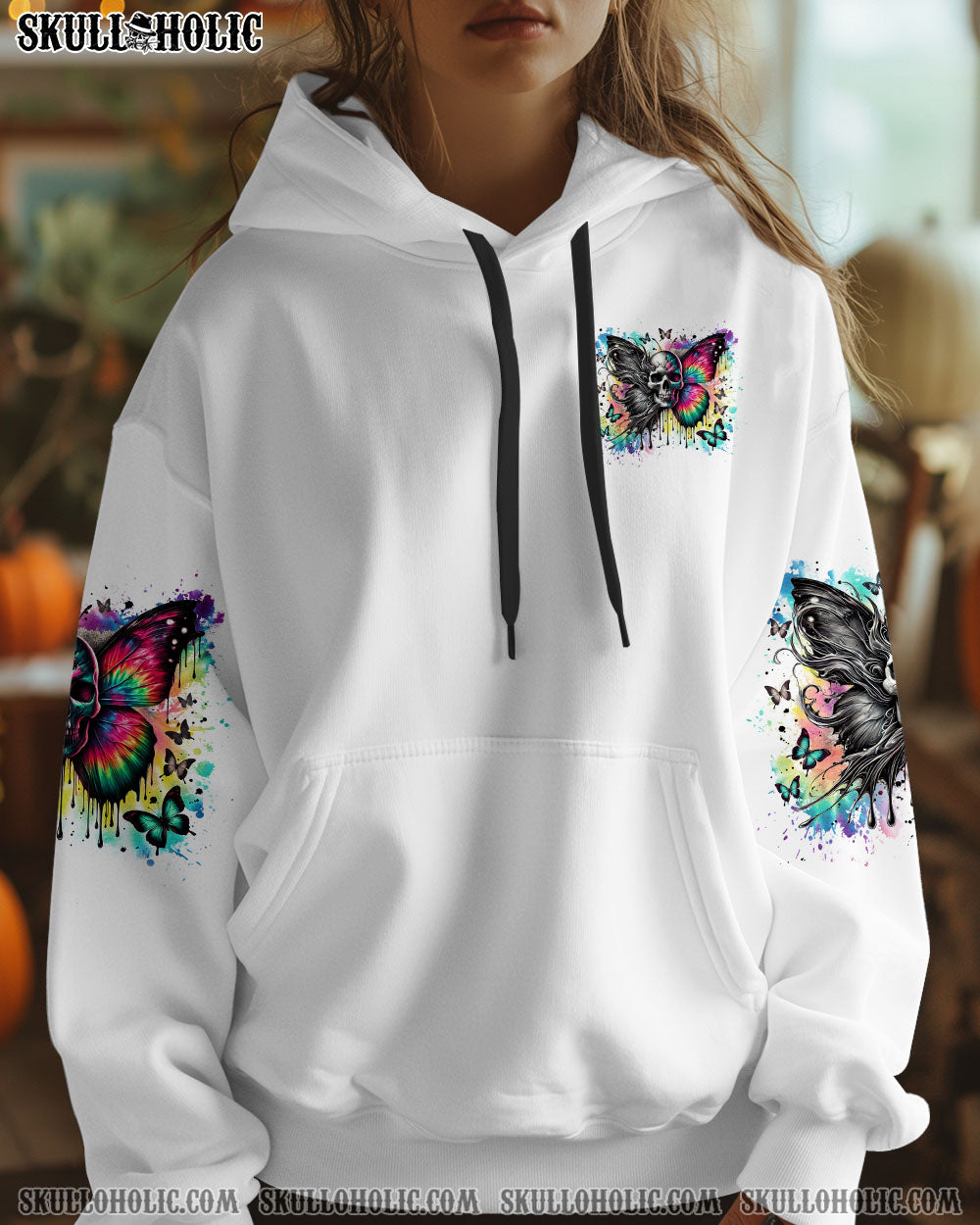 BLISSCORNERS HOW HEARTLESS I CAN BE SKULL BUTTERFLY ALL OVER PRINT