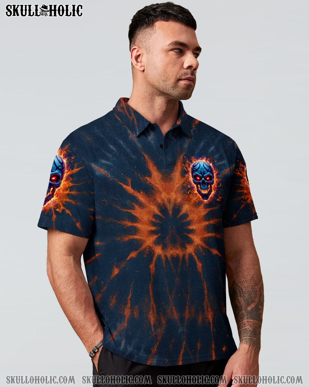 BLISSCORNERS I DON'T PRETEND TO BE SOMETHING I'M NOT SKULL TIE DYE  ALL OVER PRINT