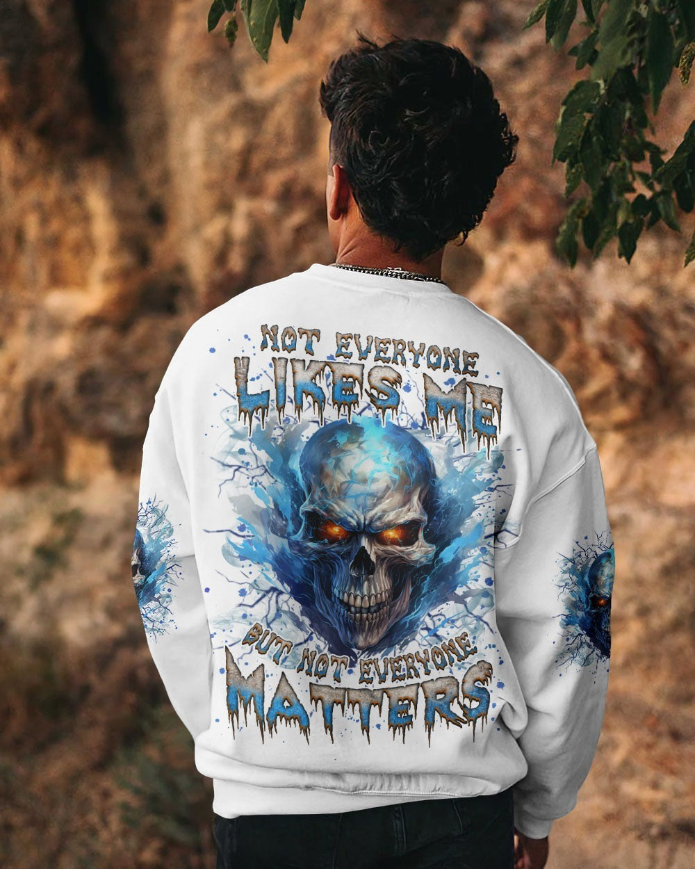 BLISSCORNERS NOT EVERYONE LIKES ME SKULL ALL OVER PRINT