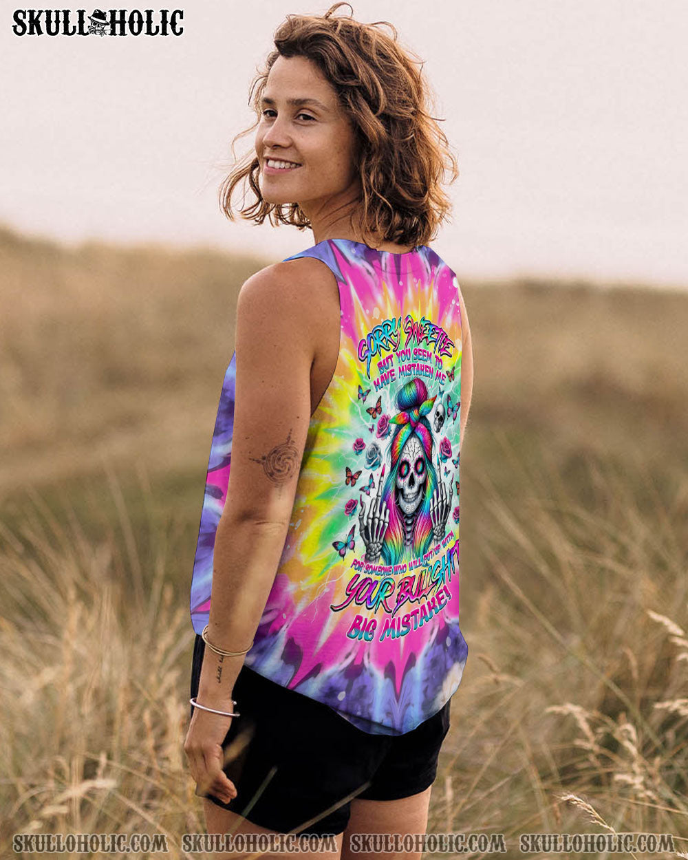 BLISSCORNERS SORRY SWEETIE SKULL LADY ALL OVER PRINT