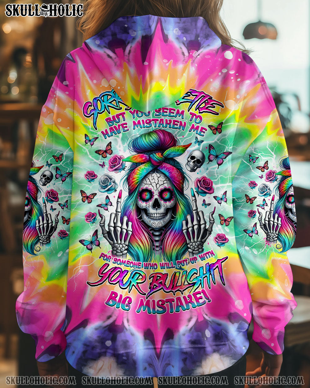 BLISSCORNERS SORRY SWEETIE SKULL LADY ALL OVER PRINT