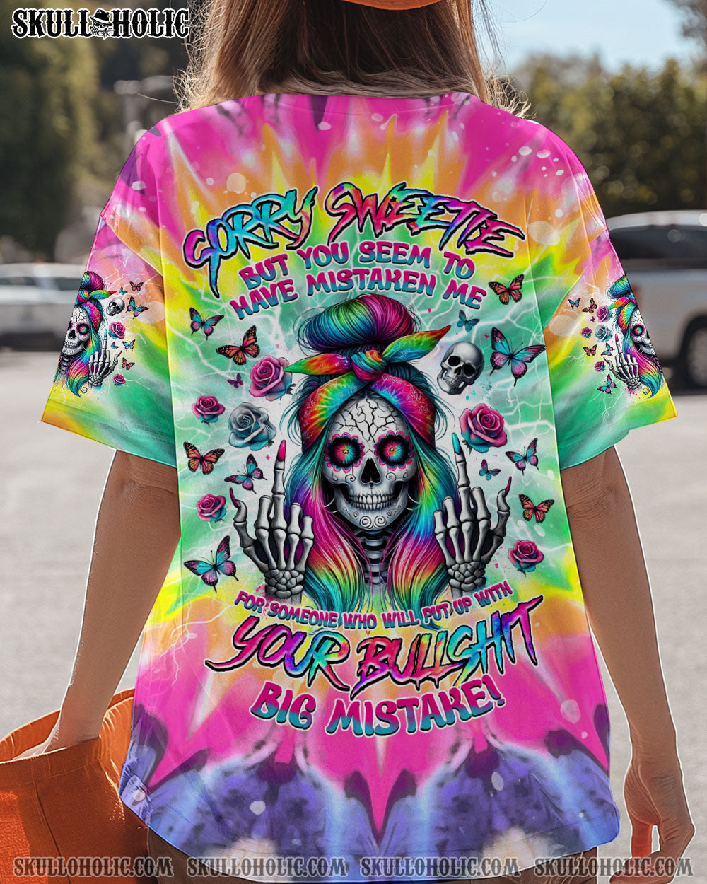 BLISSCORNERS SORRY SWEETIE SKULL LADY ALL OVER PRINT