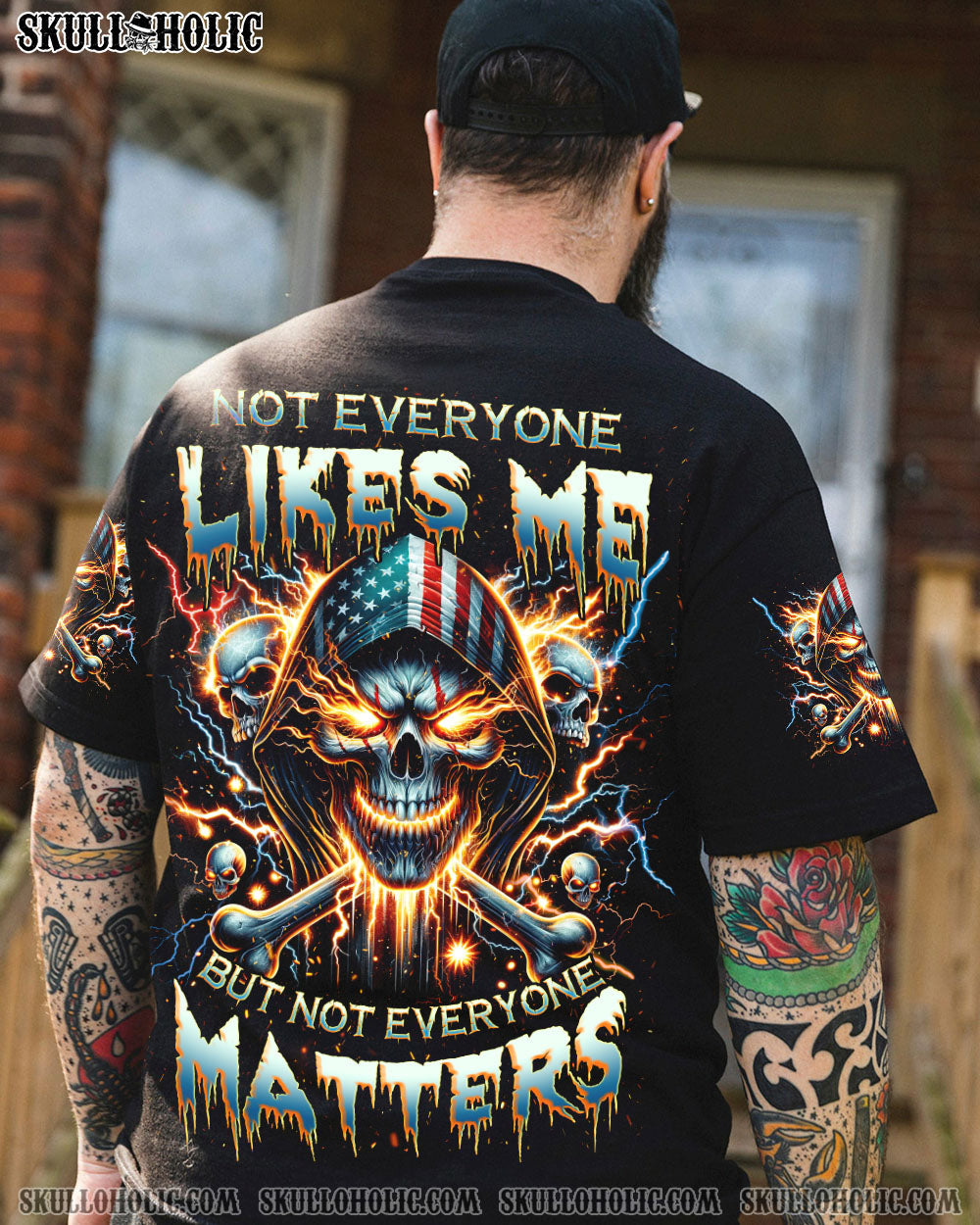 BLISSCORNERS NOT EVERYONE LIKES ME MADLY SKULL ALL OVER PRINT
