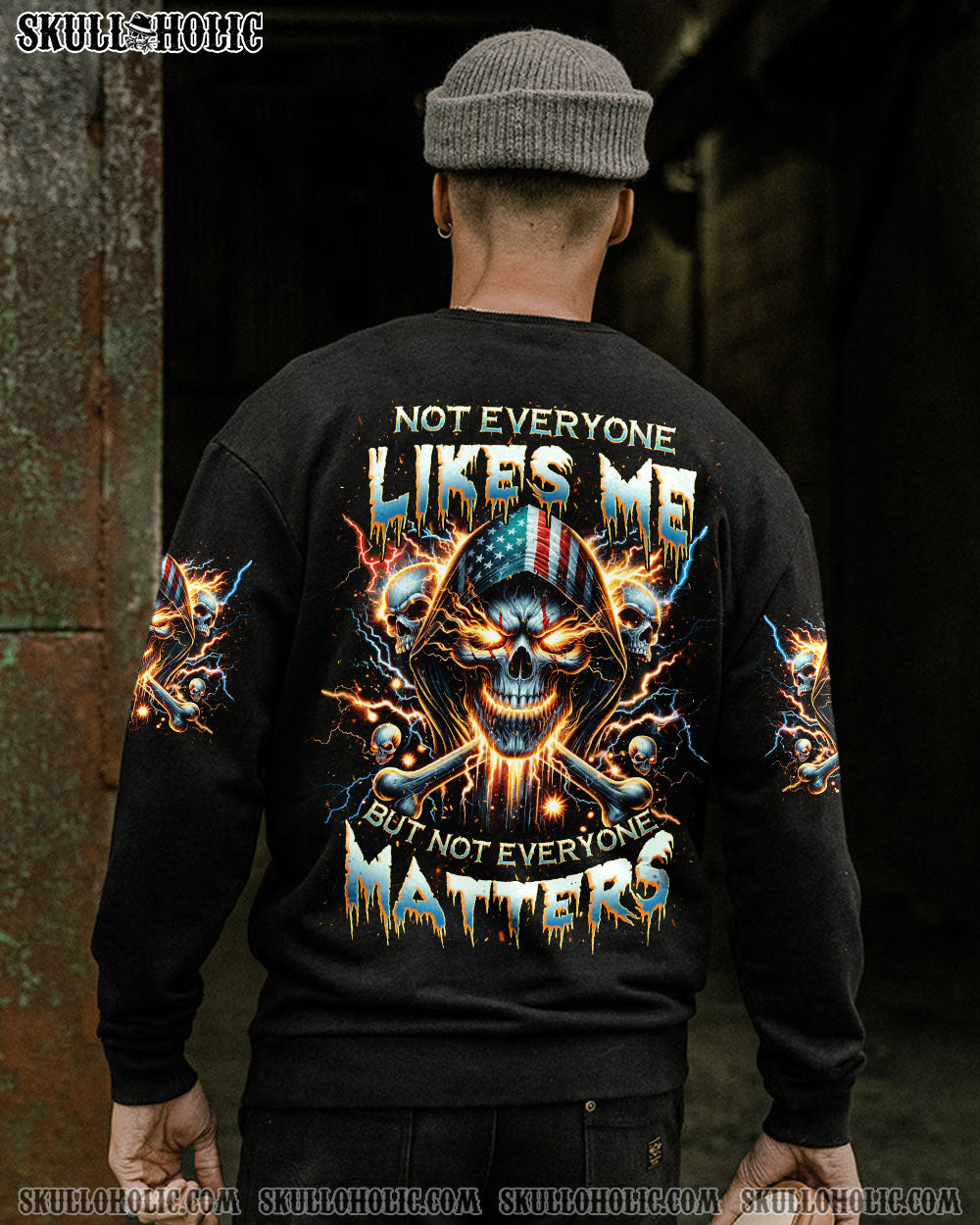 BLISSCORNERS NOT EVERYONE LIKES ME MADLY SKULL ALL OVER PRINT