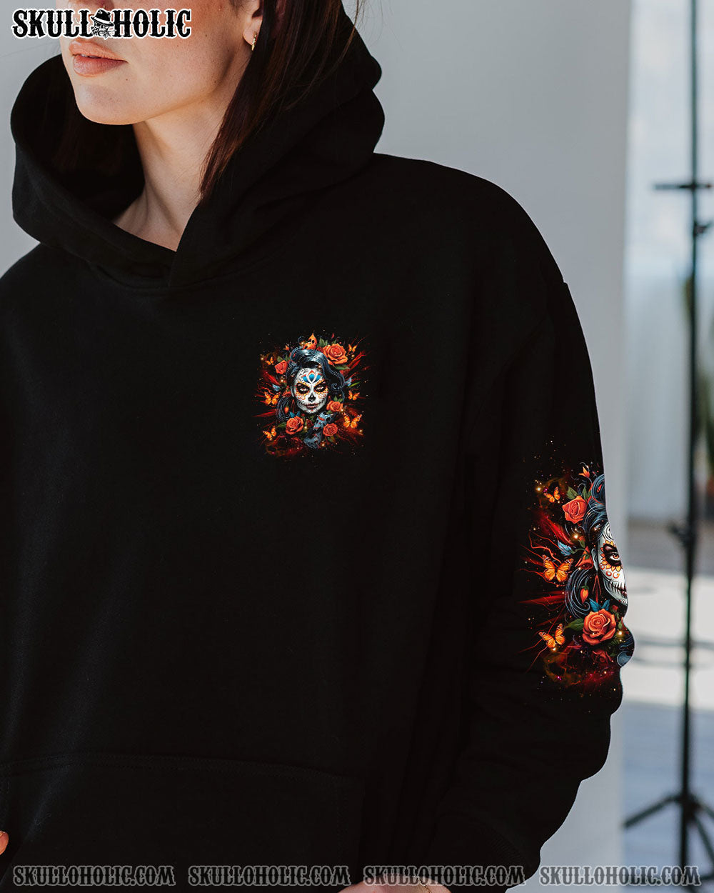 BLISSCORNERS HOW HEARTLESS I CAN BE SKULL LADY  ALL OVER PRINT