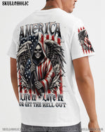 BLISSCORNERS AMERICA LIVE IT LOVE IT OR GET THE HELL OUT ALL OVER PRINT