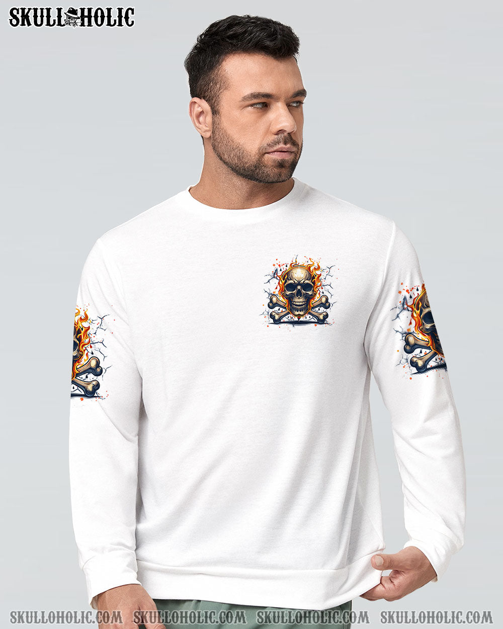 BLISSCORNERS OH THAT'S YOUR MOUTH SKULL BONES ALL OVER PRINT