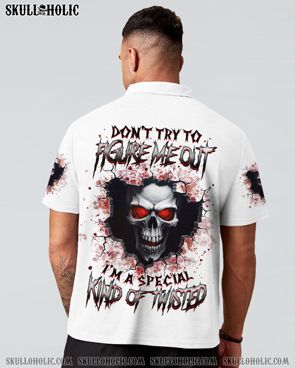 BLISSCORNERS DON'T TRY TO FIGURE ME OUT SKULL ALL OVER PRINT