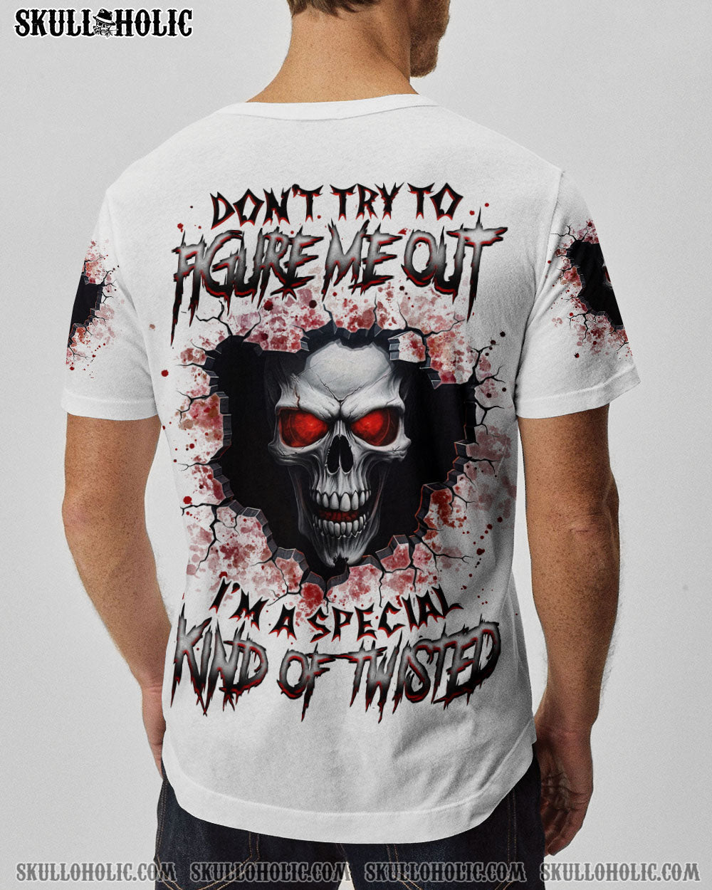 BLISSCORNERS DON'T TRY TO FIGURE ME OUT SKULL ALL OVER PRINT