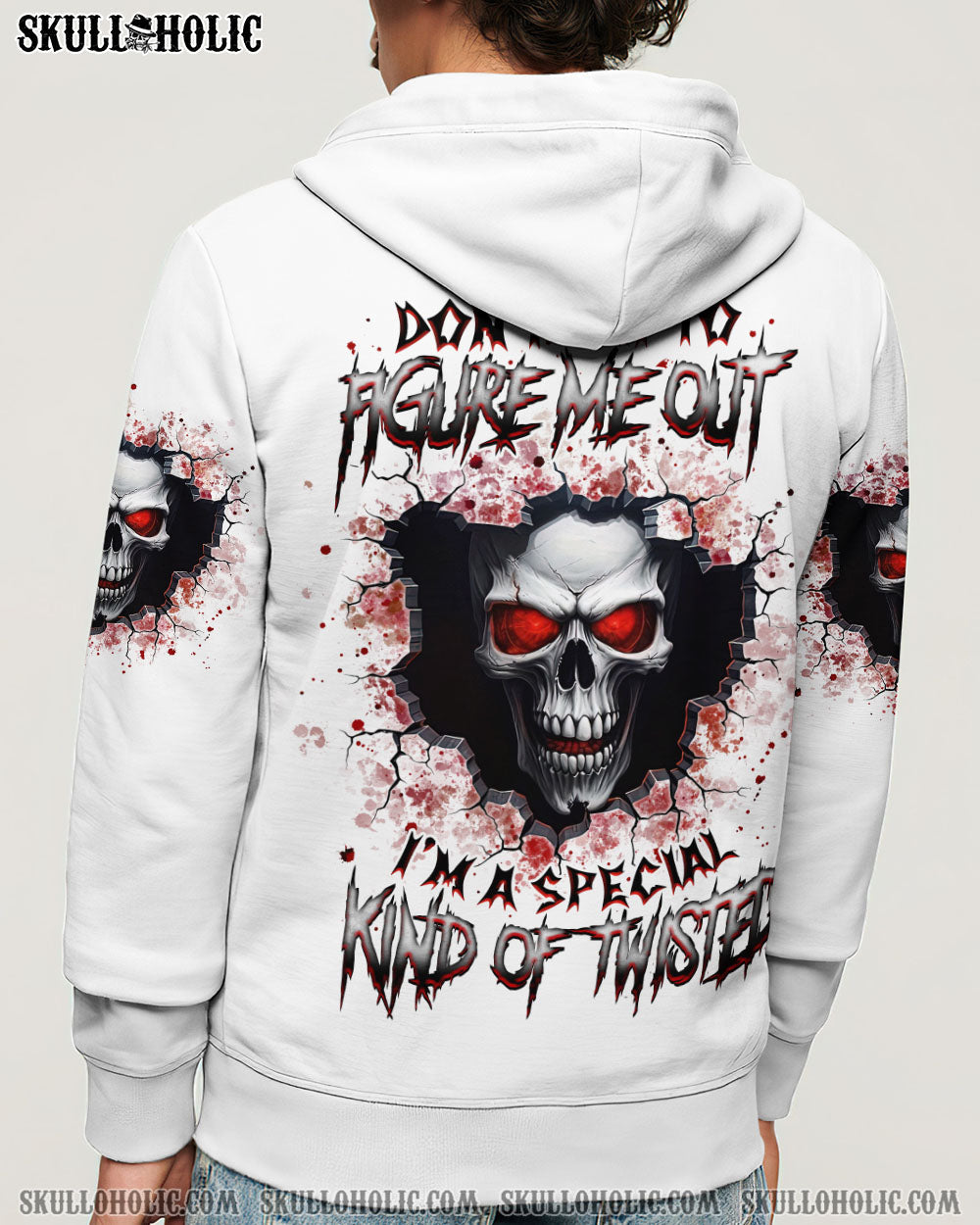 BLISSCORNERS DON'T TRY TO FIGURE ME OUT SKULL ALL OVER PRINT