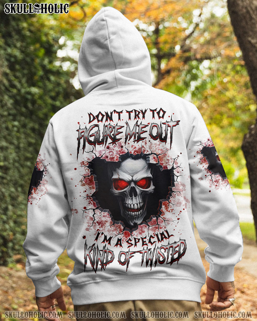 BLISSCORNERS DON'T TRY TO FIGURE ME OUT SKULL ALL OVER PRINT