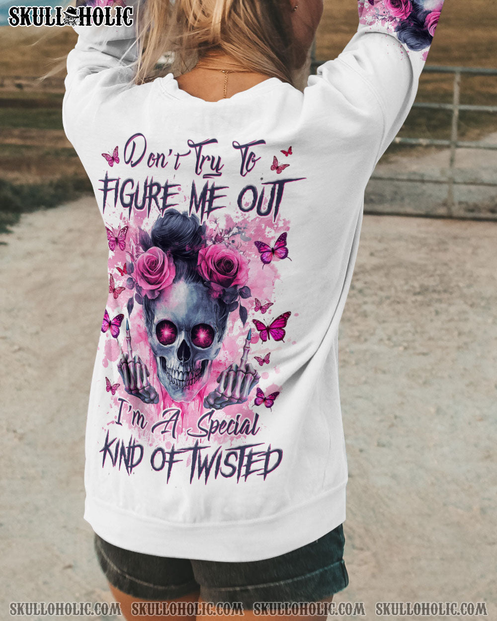 BLISSCORNERS (HOT DEAL) FRESH OUT OF FCKS MESSY BUN TIE DYE 2D