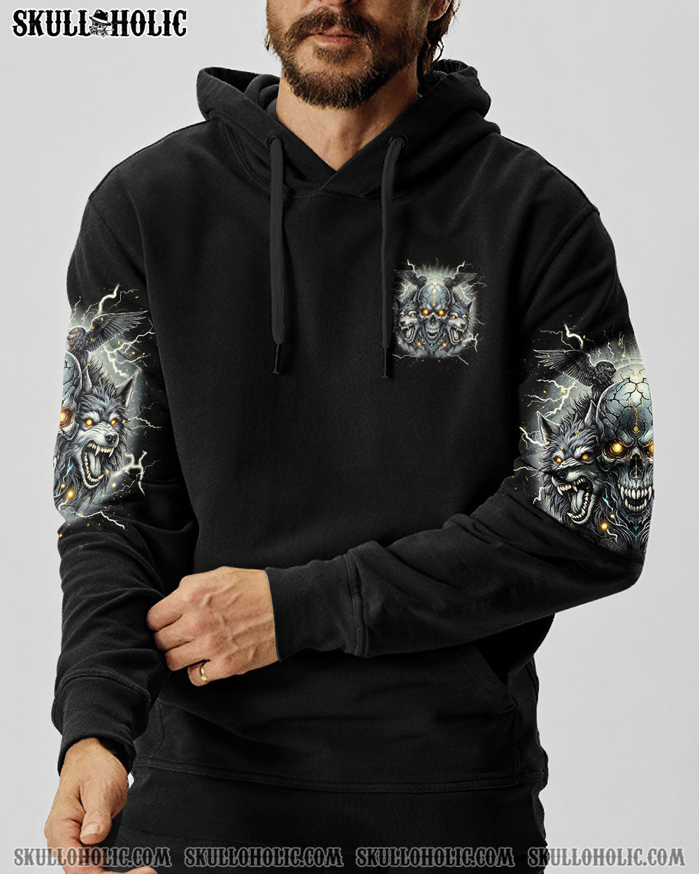 BLISSCORNERS YOUR FIRST MISTAKE WOLF SKULL ALL OVER PRINT