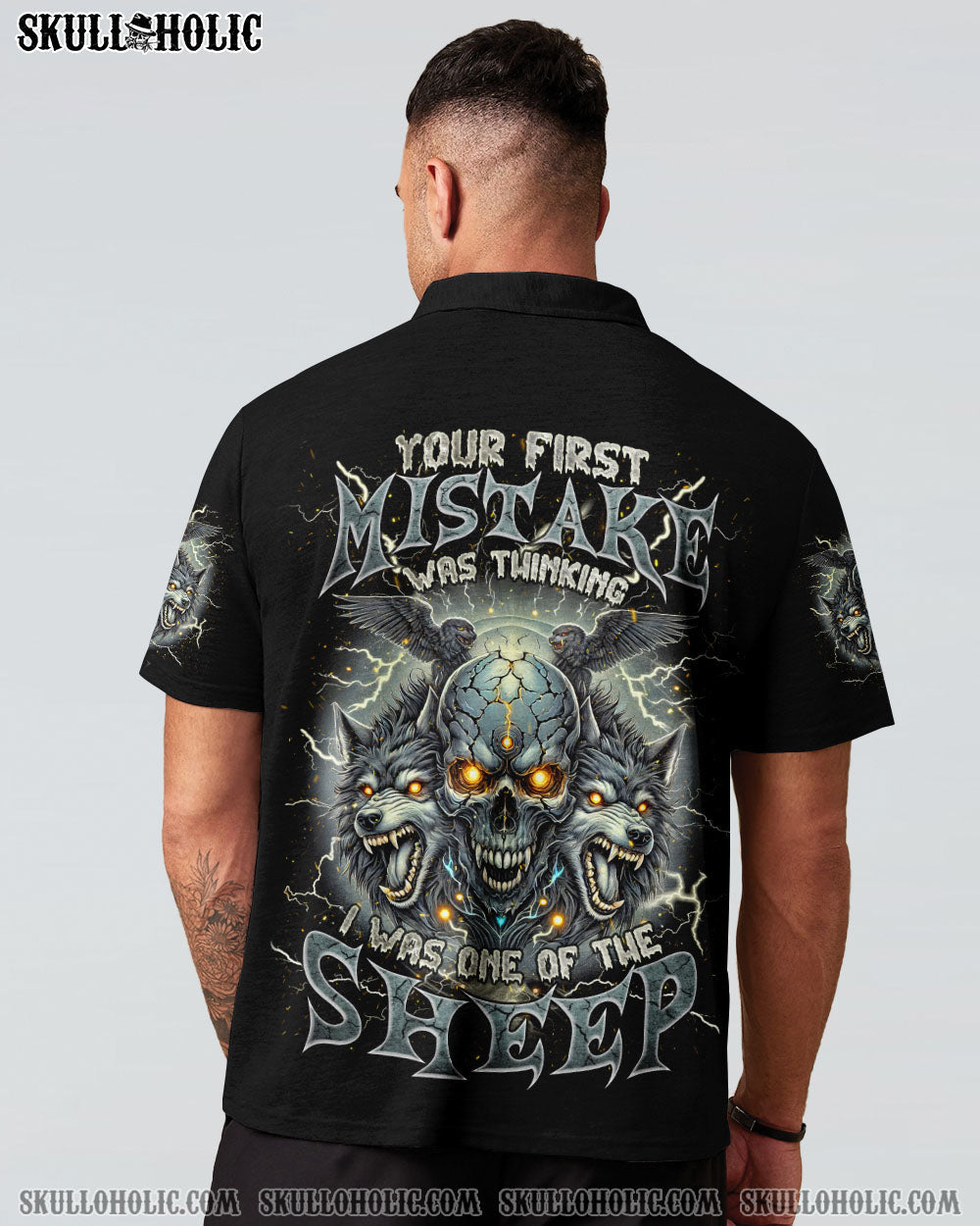 BLISSCORNERS YOUR FIRST MISTAKE WOLF SKULL ALL OVER PRINT