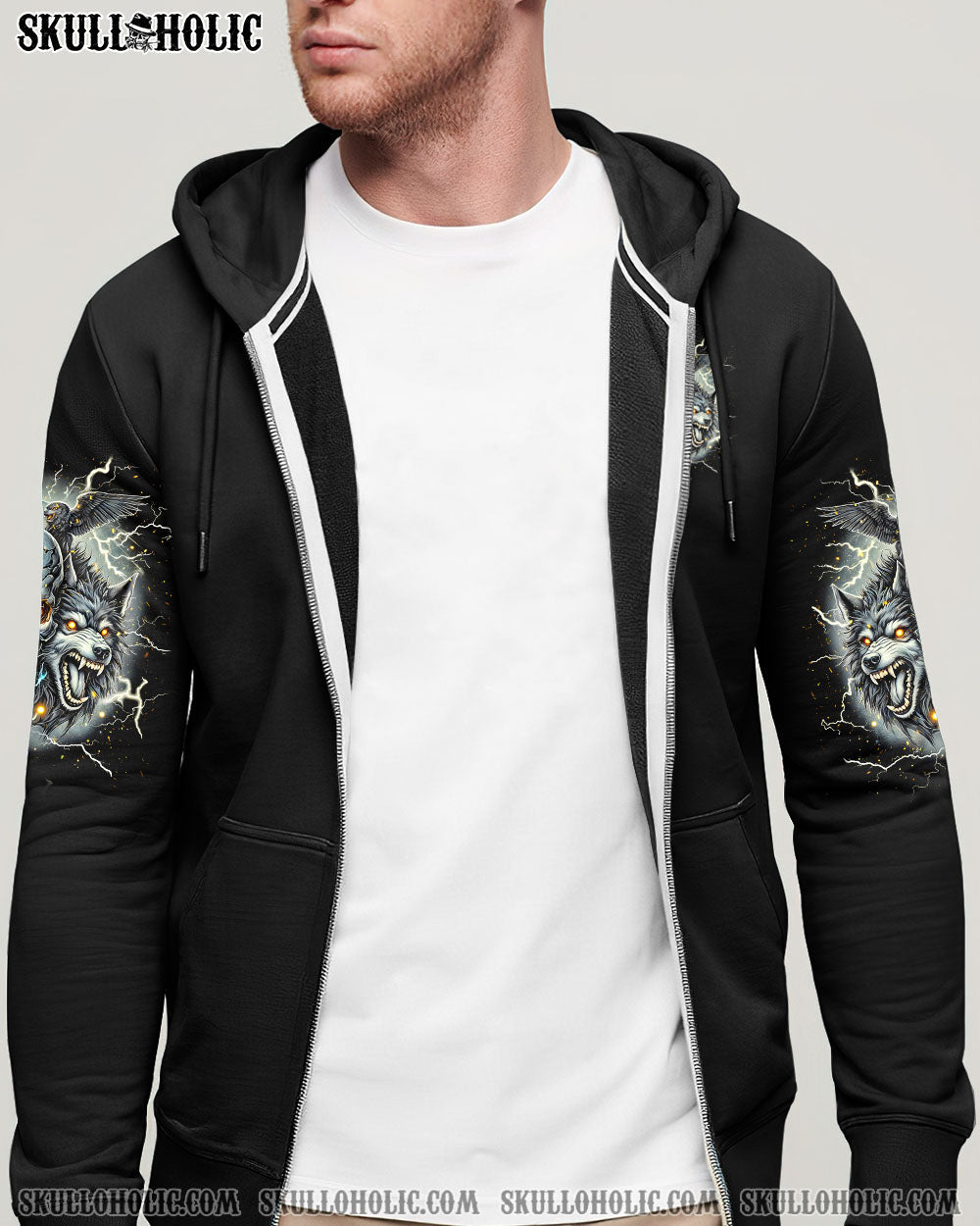 BLISSCORNERS YOUR FIRST MISTAKE WOLF SKULL ALL OVER PRINT