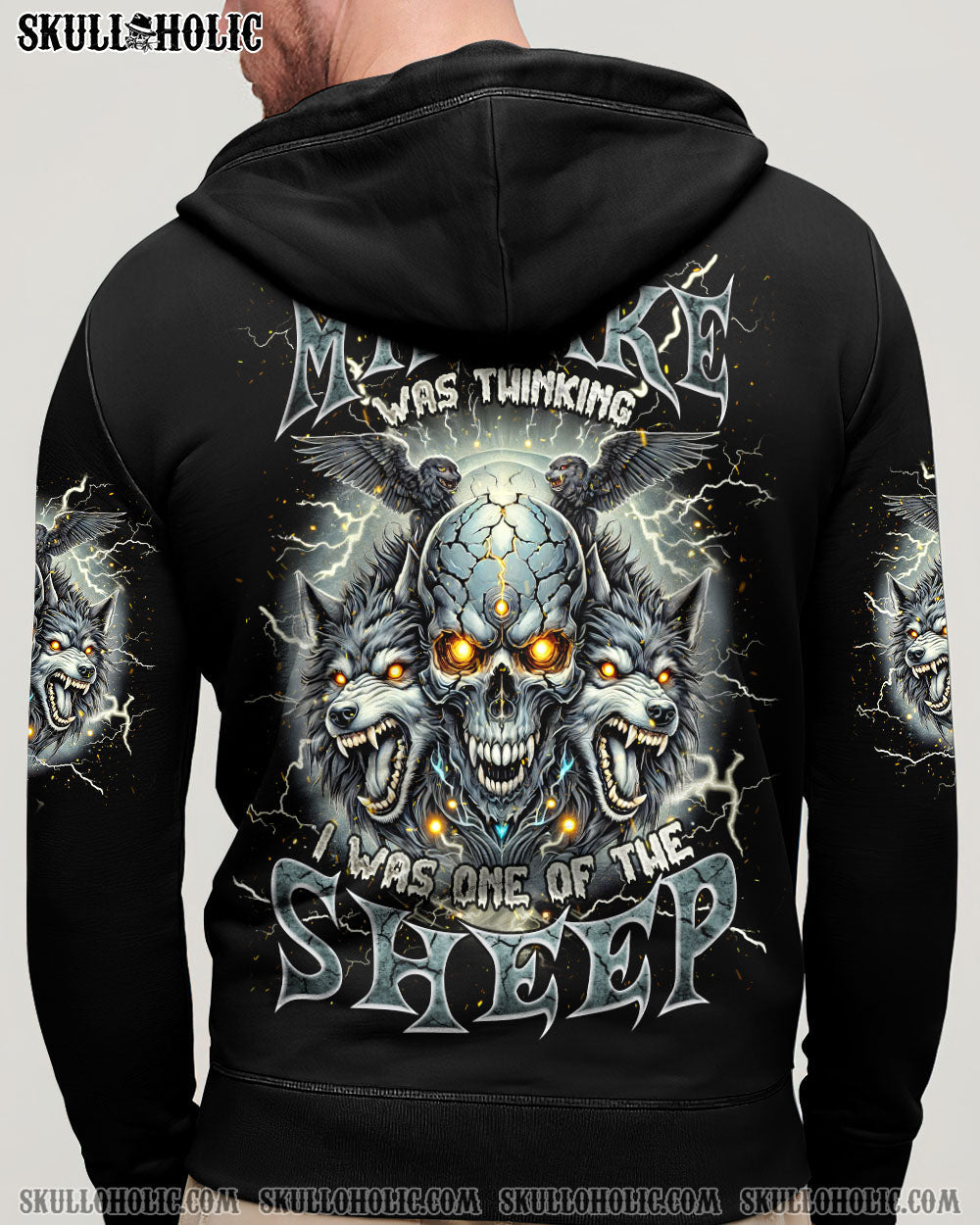 BLISSCORNERS YOUR FIRST MISTAKE WOLF SKULL ALL OVER PRINT