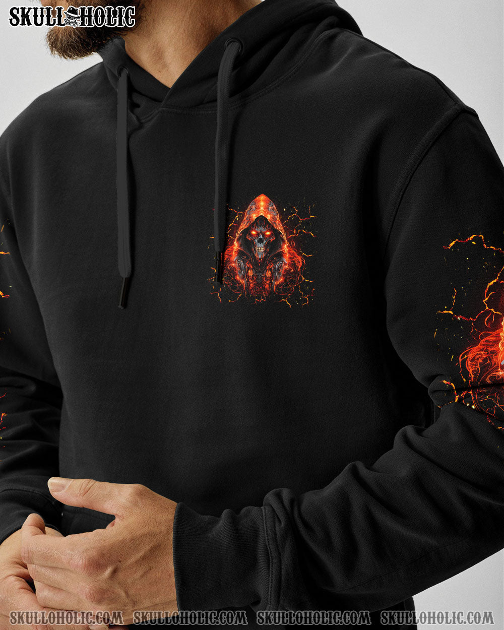 BLISSCORNERS WARNING SIGN SKULL REAPER ALL OVER PRINT