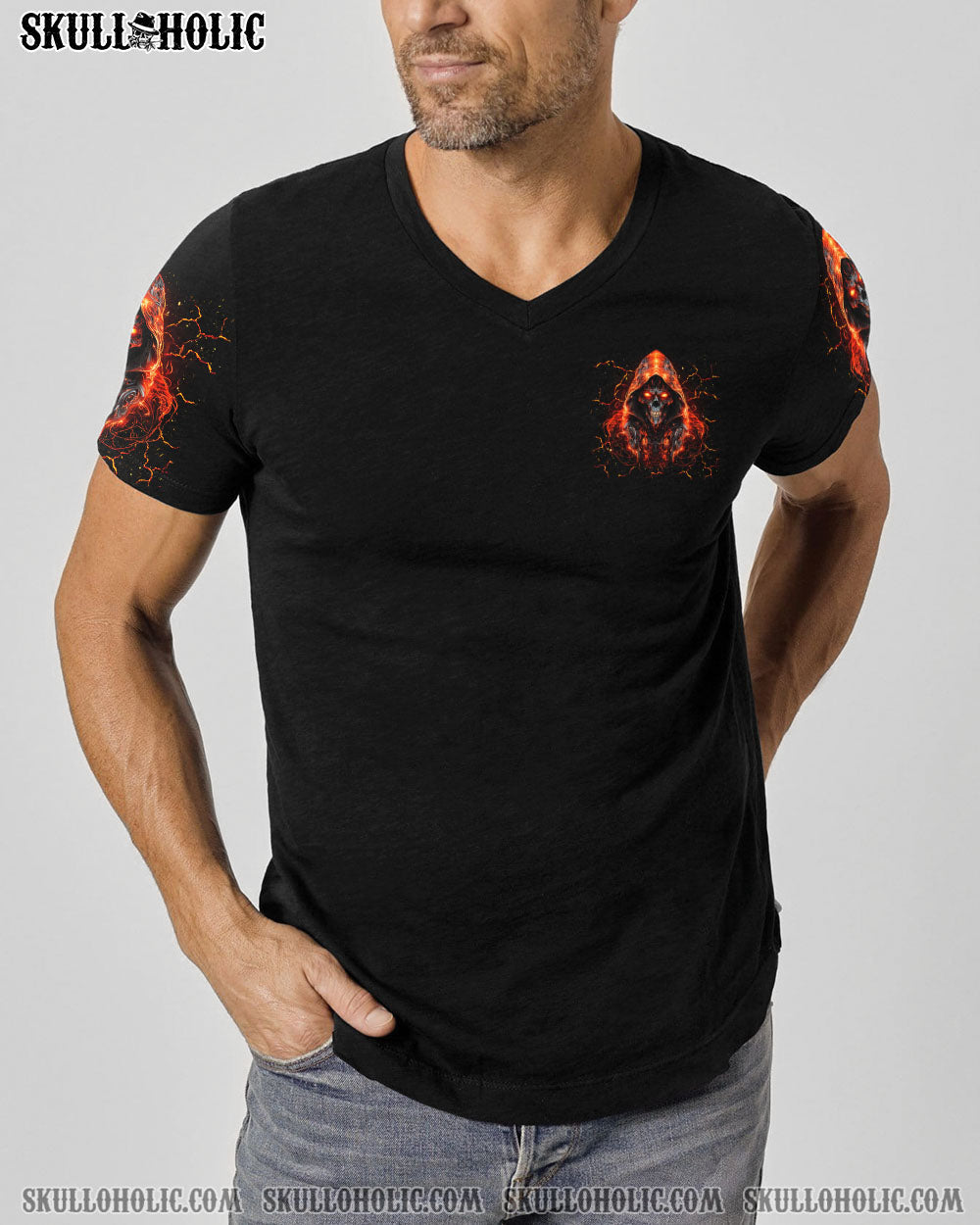 BLISSCORNERS WARNING SIGN SKULL REAPER ALL OVER PRINT