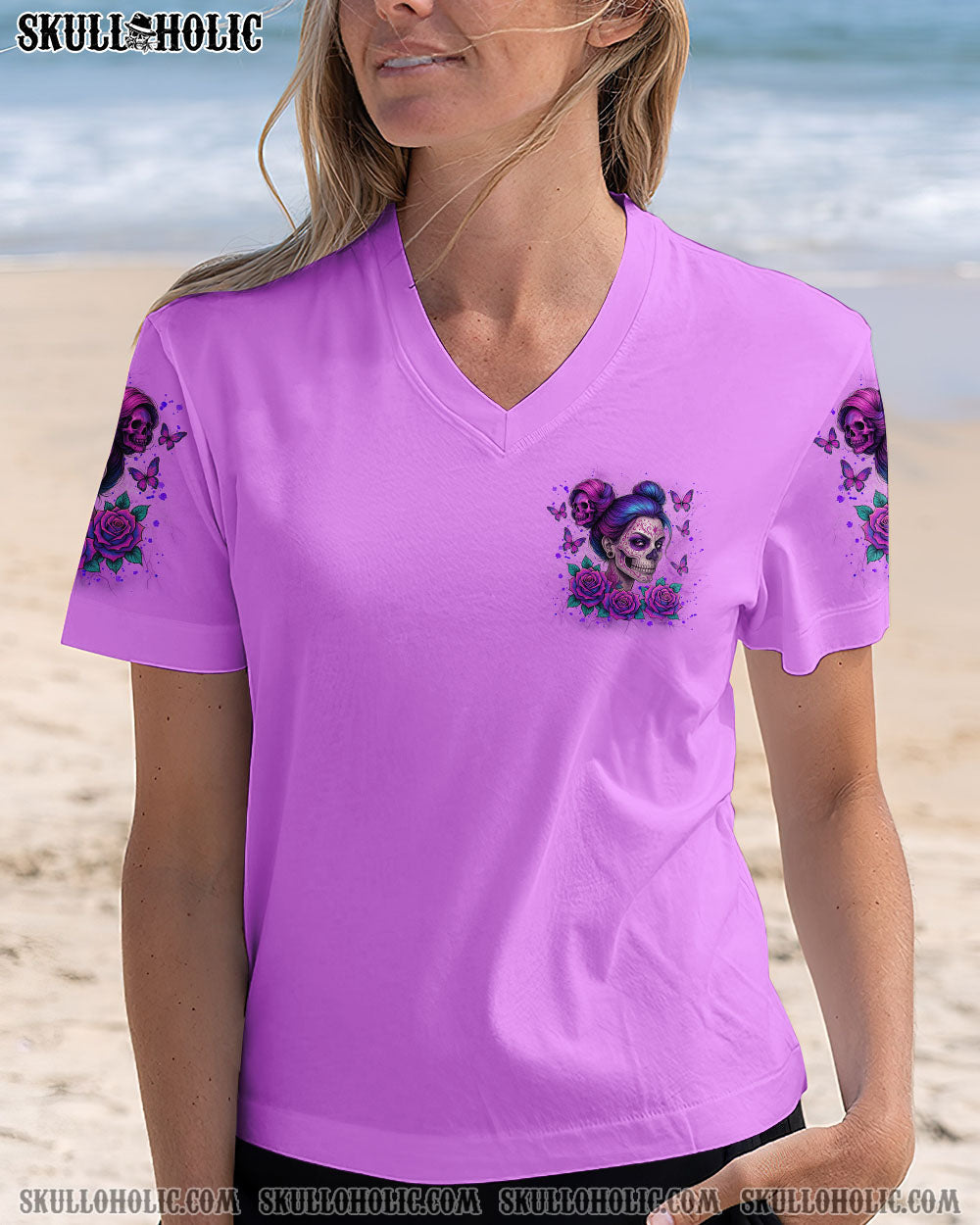 BLISSCORNERS I'M NOT JUST A MOM MESSY BUN  SKULL ALL OVER PRINT
