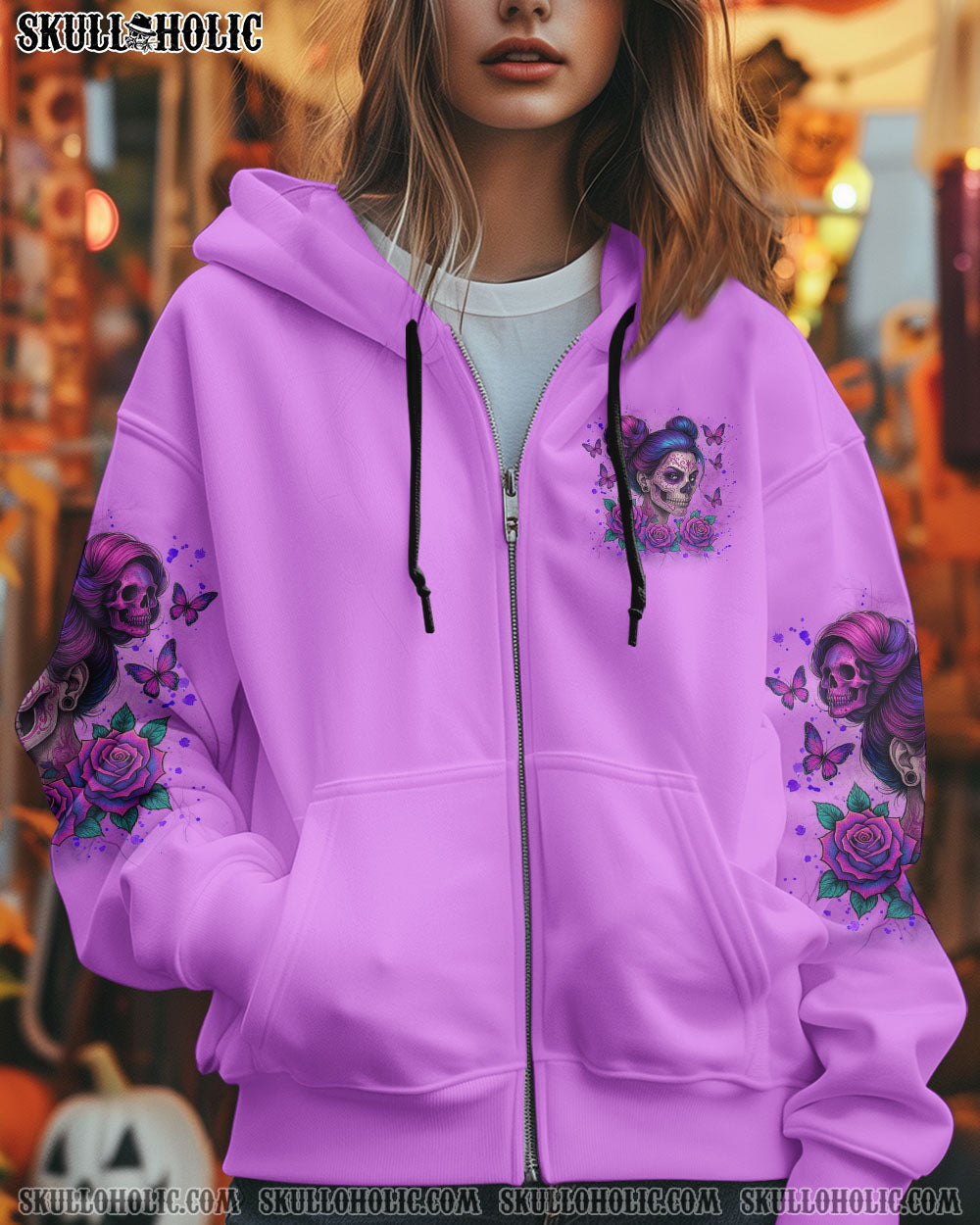 BLISSCORNERS I'M NOT JUST A MOM MESSY BUN  SKULL ALL OVER PRINT