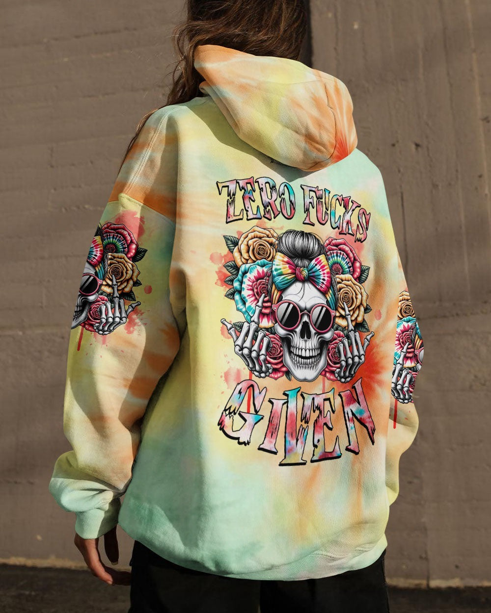 BLISSCORNERS JUDGE ME WHEN SKULL MESSY BUN CHRISTMAS ALL OVER PRINT