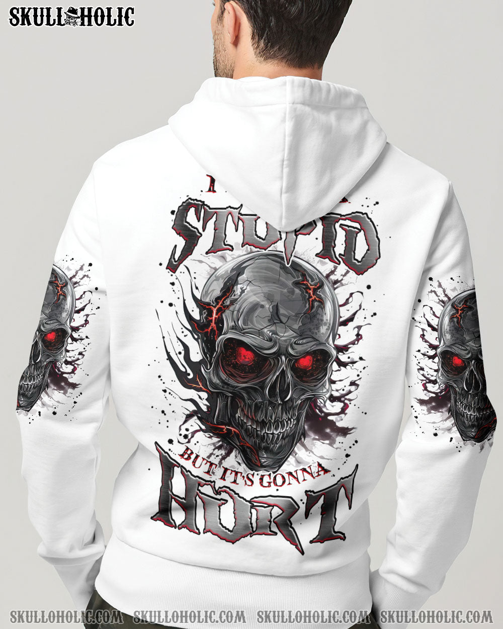BLISSCORNERS I CAN FIX STUPID BUT IT'S GONNA HURT SKULL ALL OVER PRINT