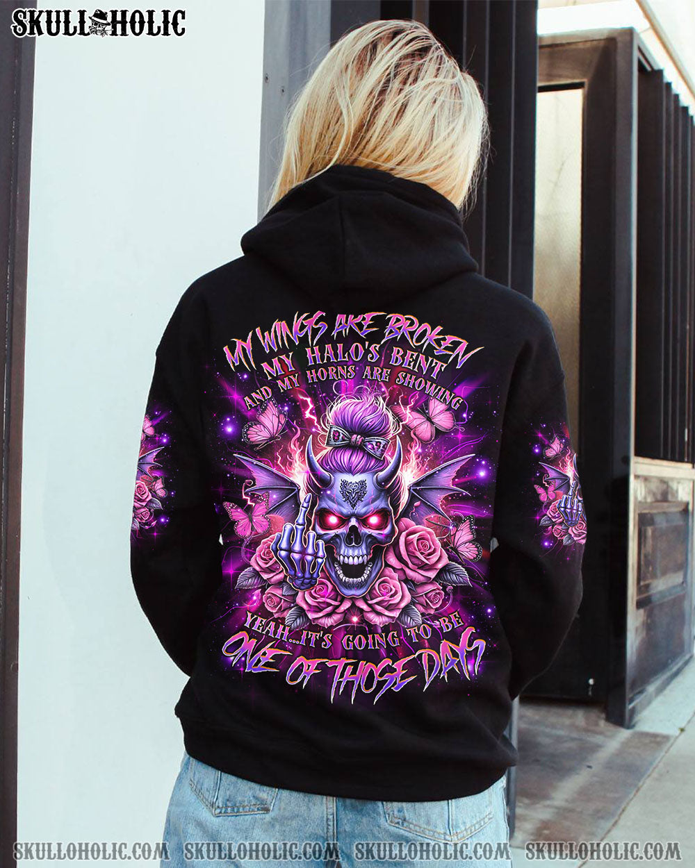 BLISSCORNERS I AM THE STORM MESSY BUN ALL OVER PRINT