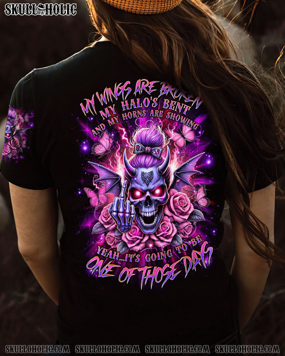 BLISSCORNERS I AM THE STORM MESSY BUN ALL OVER PRINT