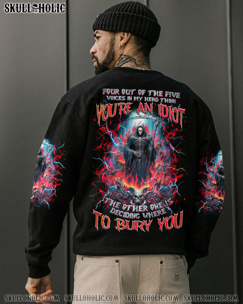 BLISSCORNERS BURY YOU SKULL REAPER ALL OVER PRINT