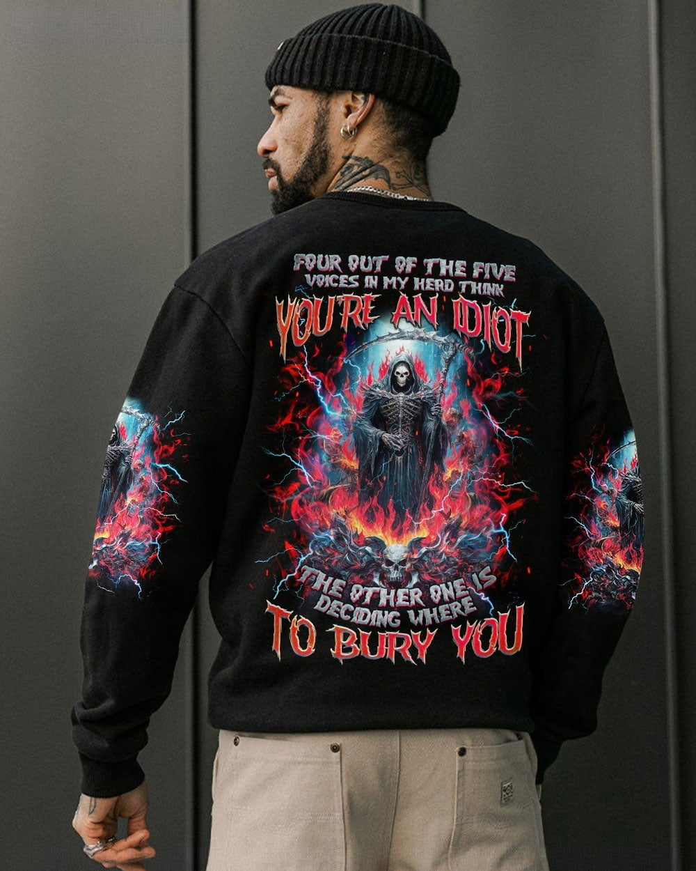 BLISSCORNERS BURY YOU SKULL REAPER ALL OVER PRINT