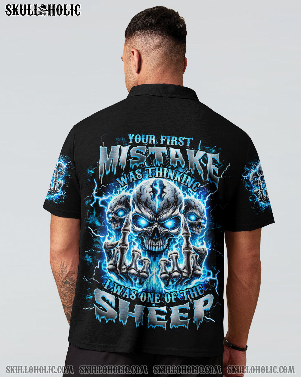 BLISSCORNERS YOUR FIRST MISTAKE MADLY FIRE SKULL ALL OVER PRINT