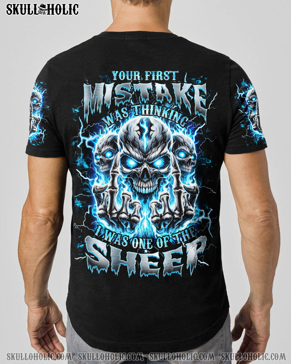 BLISSCORNERS YOUR FIRST MISTAKE MADLY FIRE SKULL ALL OVER PRINT