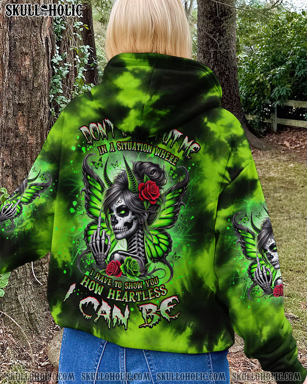 BLISSCORNERS ZERO F GIVEN SKULL MESSY BUN ALL OVER PRINT