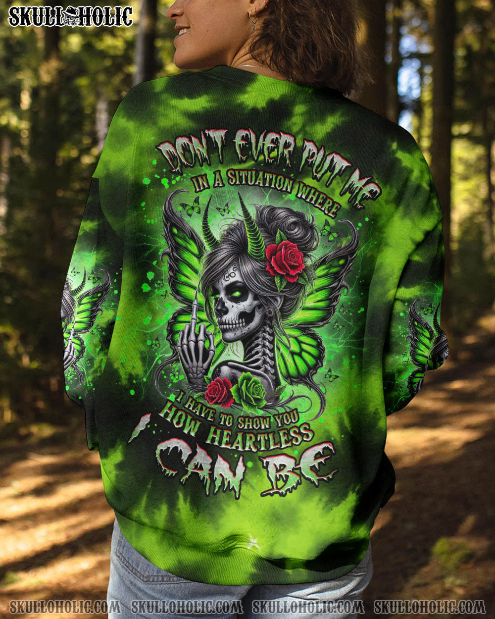 BLISSCORNERS ZERO F GIVEN SKULL MESSY BUN ALL OVER PRINT