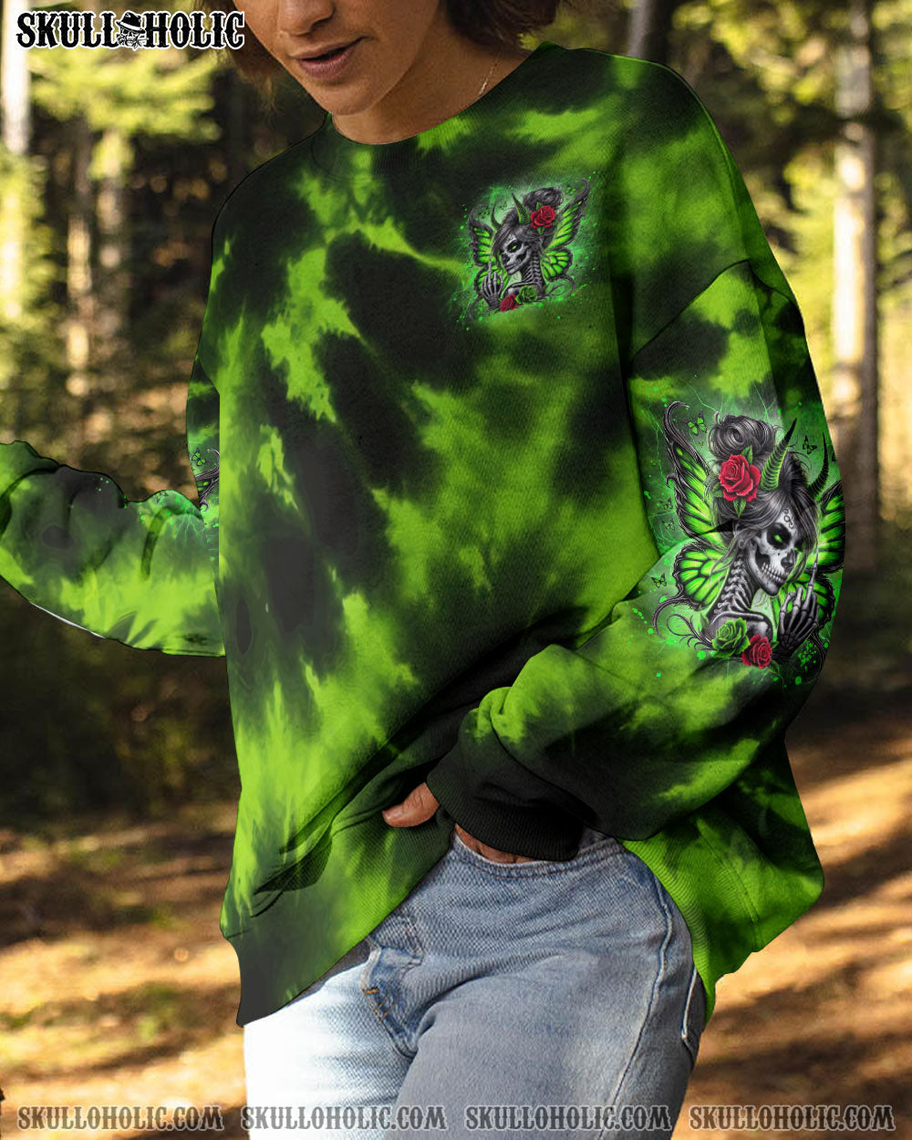 BLISSCORNERS ZERO F GIVEN SKULL MESSY BUN ALL OVER PRINT