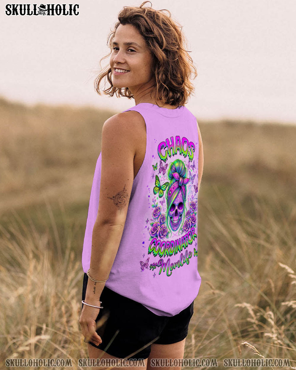 BLISSCORNERS CHAOS COORDINATOR MESSY BUN ALL OVER PRINT