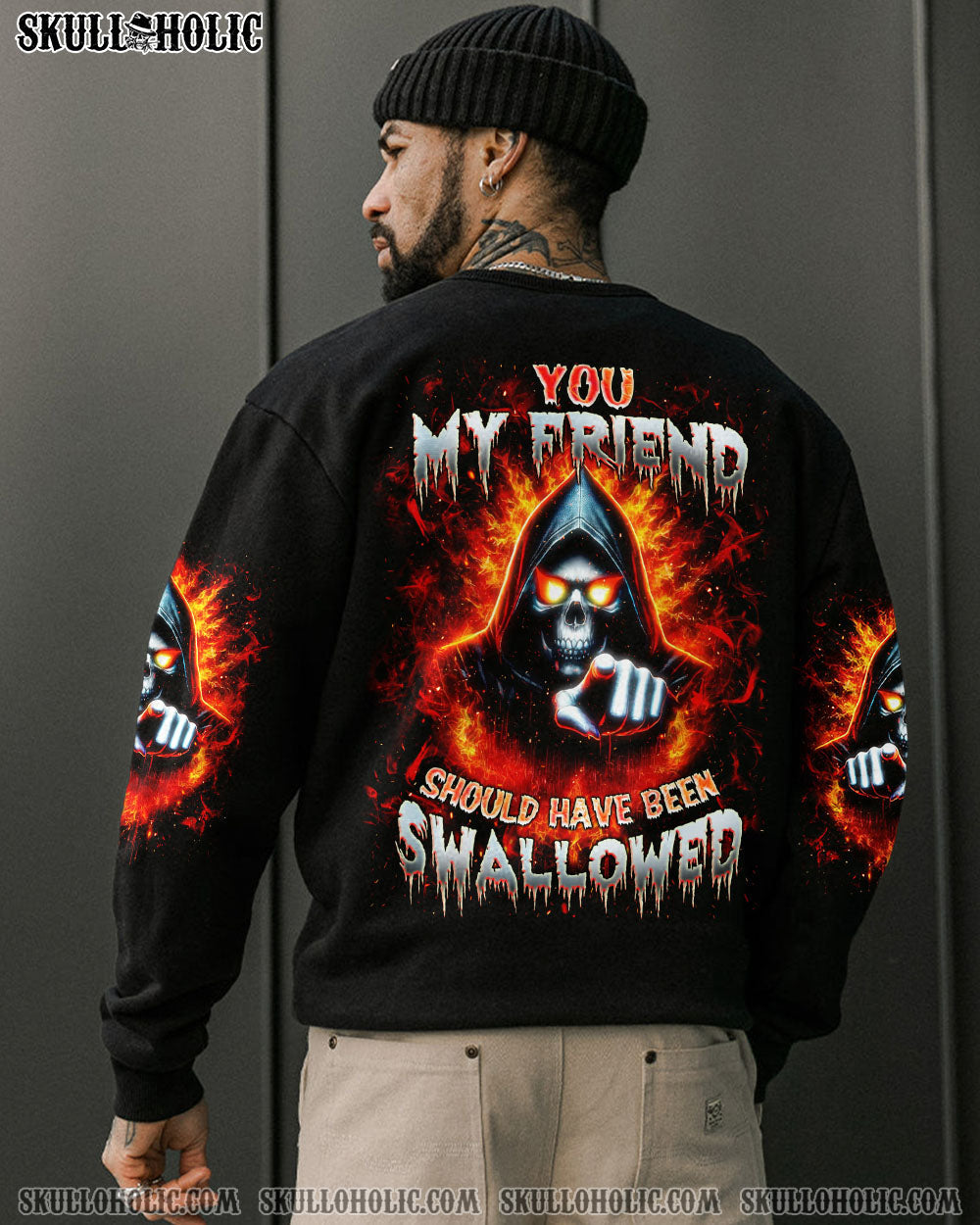BLISSCORNERS YOU MY FRIEND SHOULD HAVE BEEN SWALLOWED ALL OVER PRINT