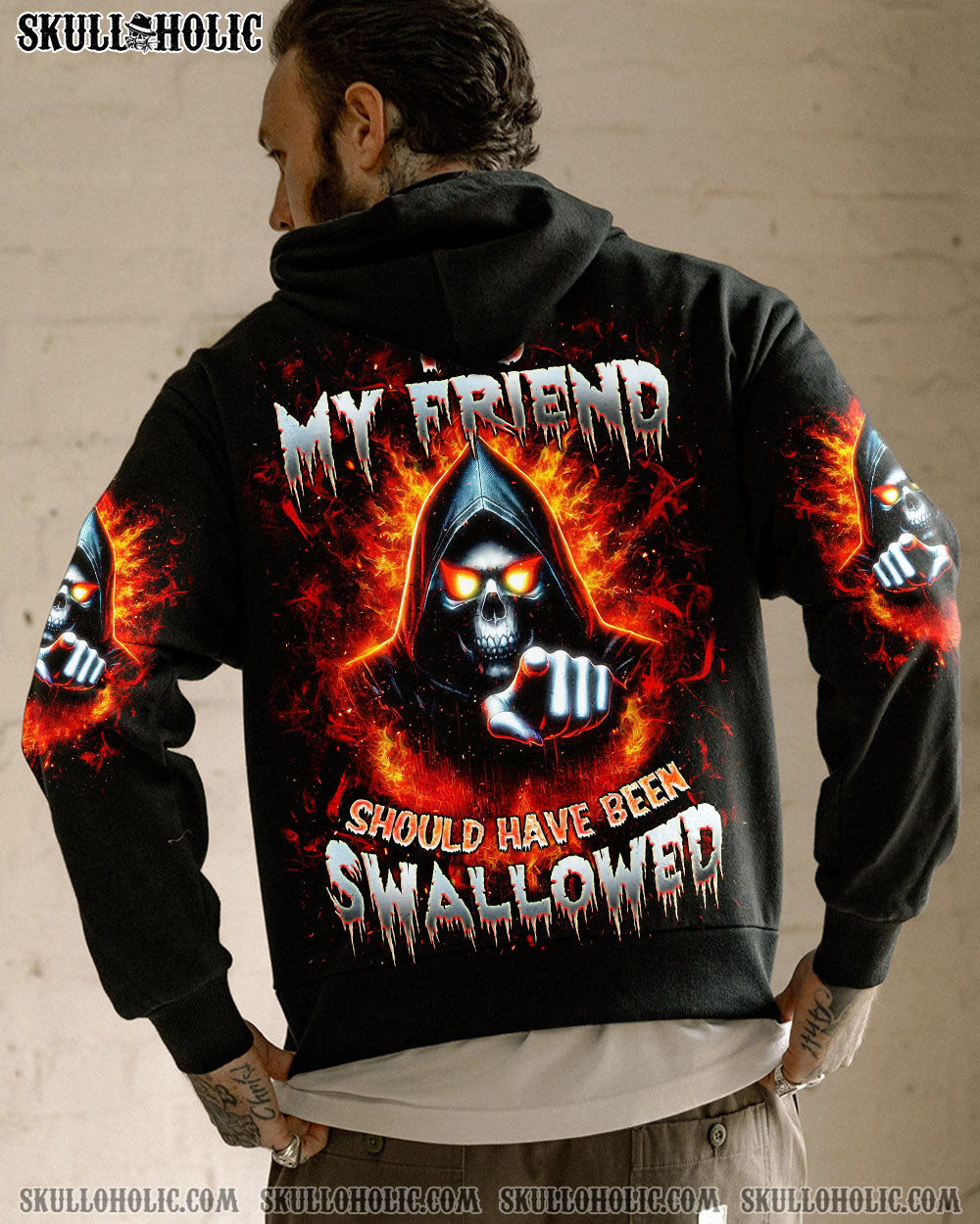BLISSCORNERS YOU MY FRIEND SHOULD HAVE BEEN SWALLOWED ALL OVER PRINT